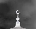 White islamic symbol on mosqueÃ¢â¬â¢s cupola